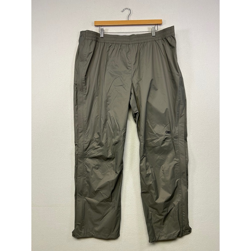 Gorpcore Outdoor Research Womens XXL Pewter Apollo Ventia Waterproof Rain Pants